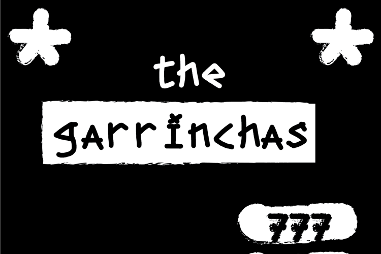 the garrinchas Font