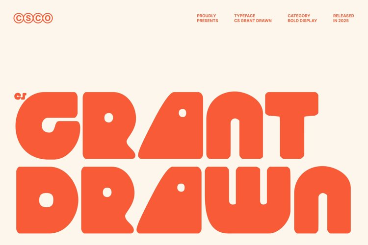 Preview of CS Grant Drawn Font