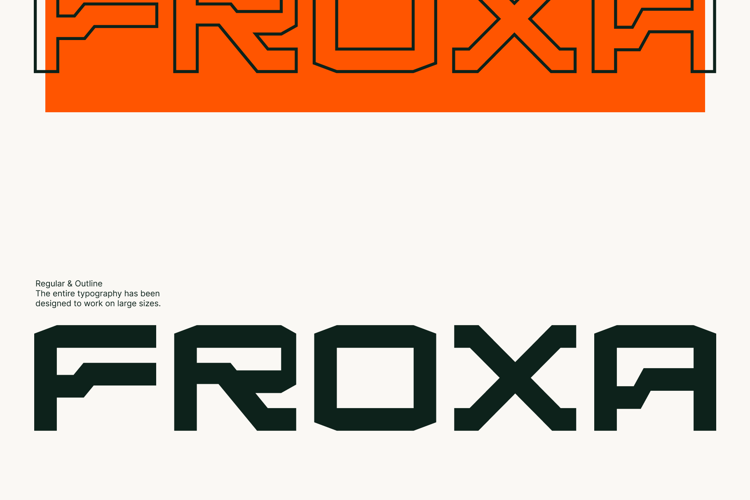 Preview of Froxa Font