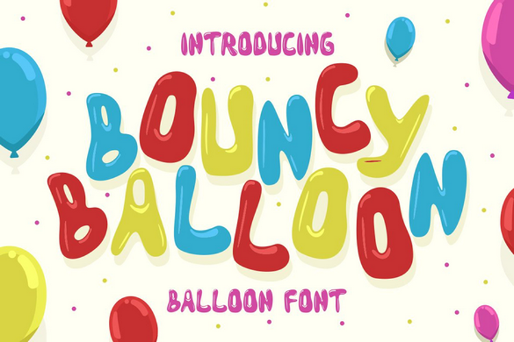 Bouncy Balloon Font