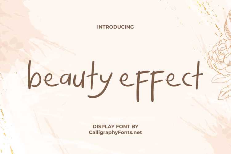 Preview of Beauty Effect Font