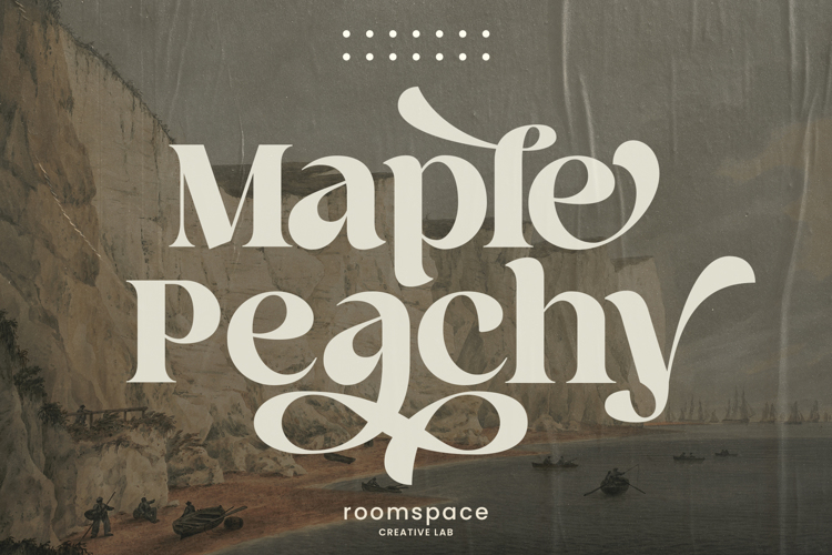 Preview of Maple Peachy Font