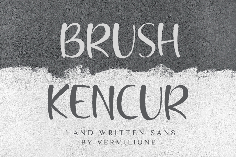 Preview of Brush Kencur Font