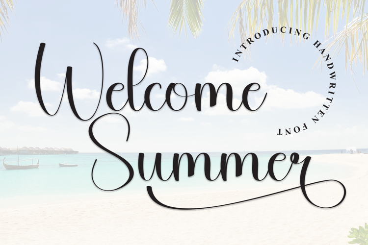 Preview of Welcome Summer Font