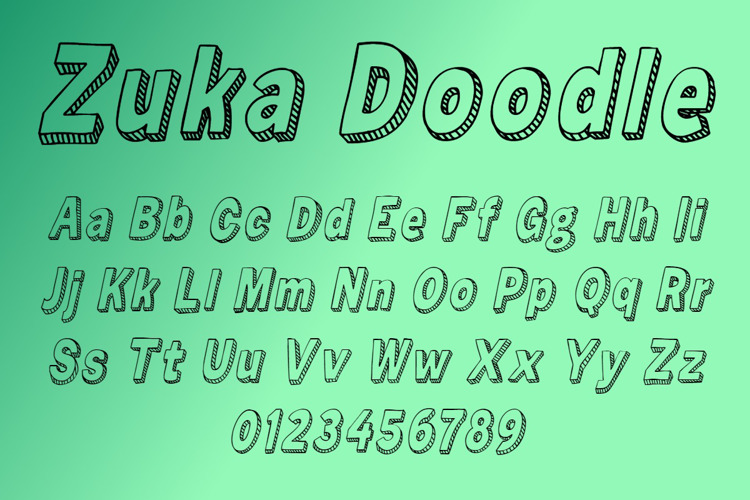 Zuka Doodle Font