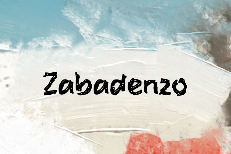 Preview of z  Zabadenzo Font