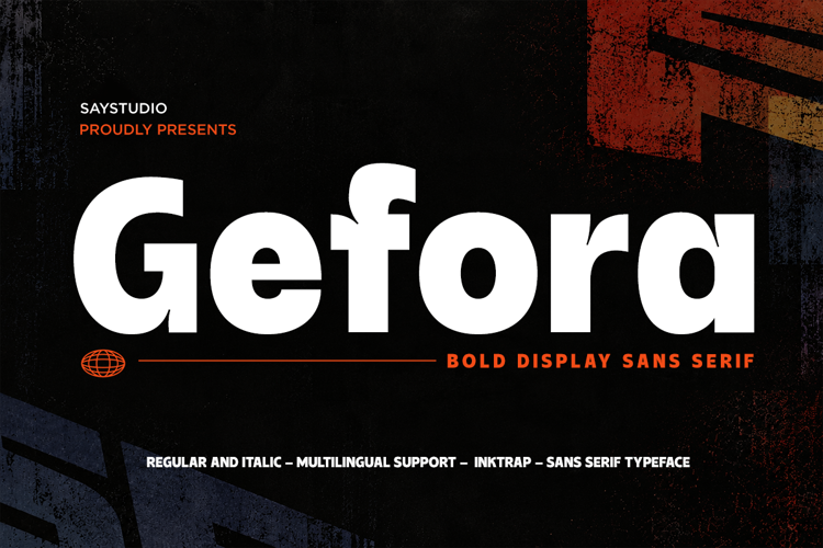 Preview of Gefora Font