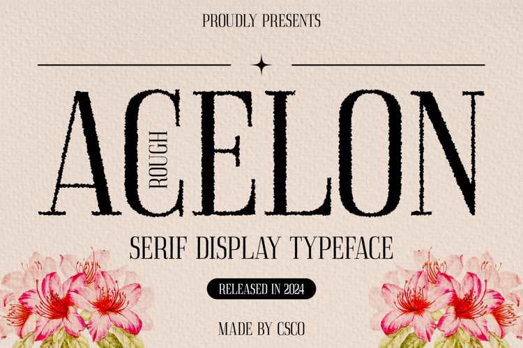 Acelon Rough Font