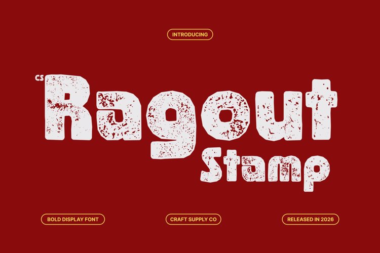 Preview of CS Ragout Stamp Font