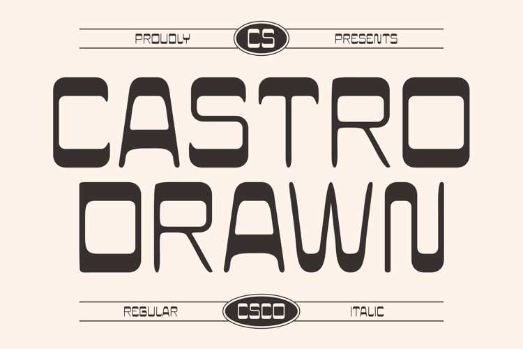 Preview of CS Castro Drawn Font