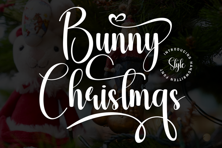 Preview of Bunny Christmas Font