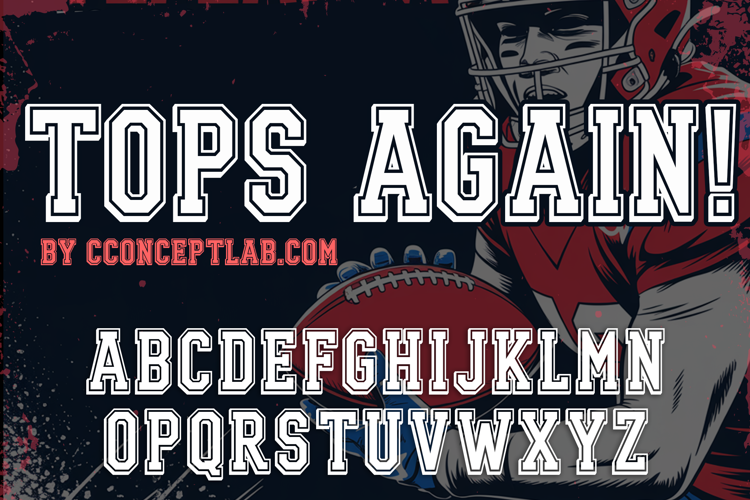 Preview of TOPS AGAIN Font