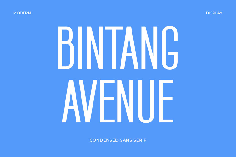 Preview of Bintang Avenue Font