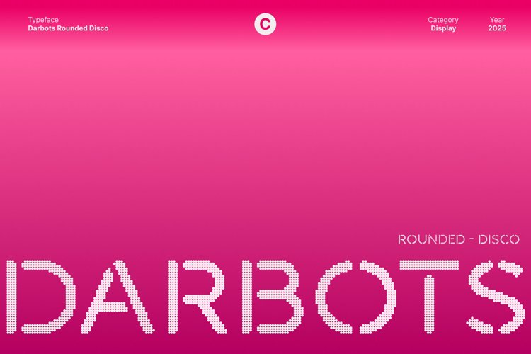 Preview of Darbots Rounded Disco Font