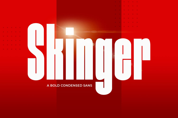 Preview of Skinger Font