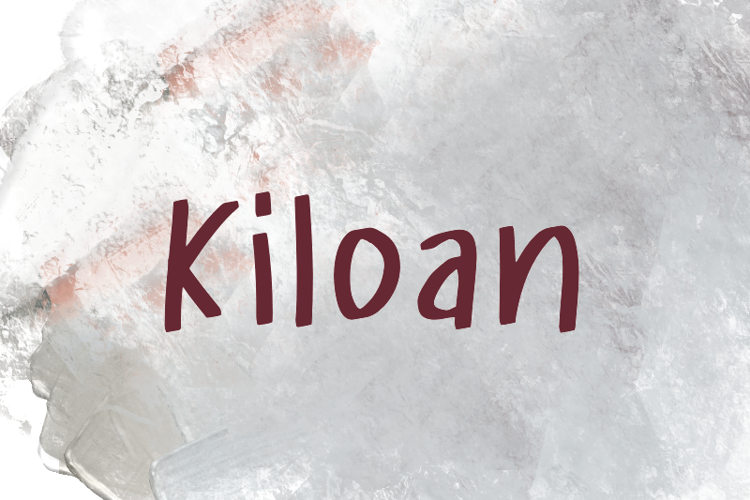 K Kiloan Font