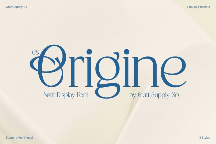 Preview of CS Origine Font