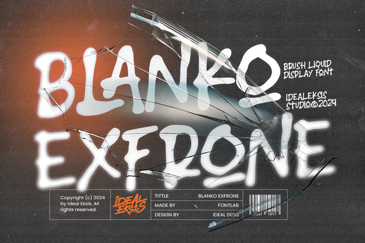 Blanko Exfrone Font