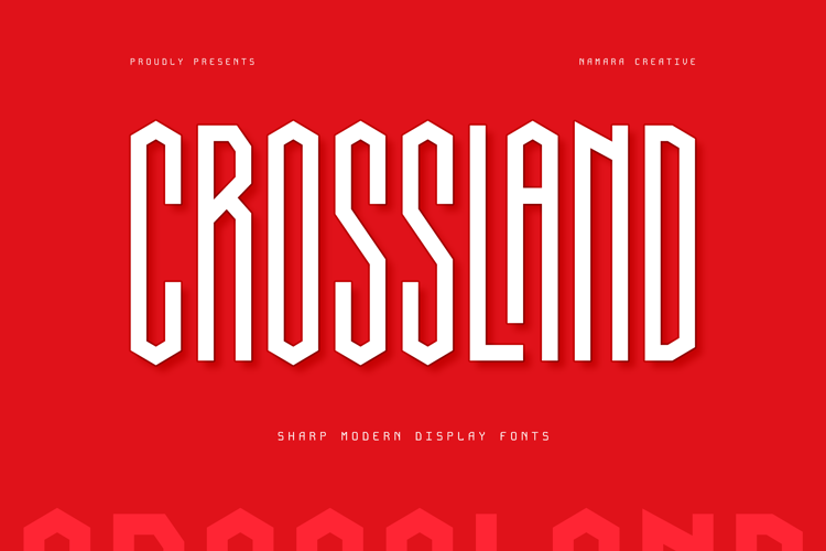 Preview of Crossland Font