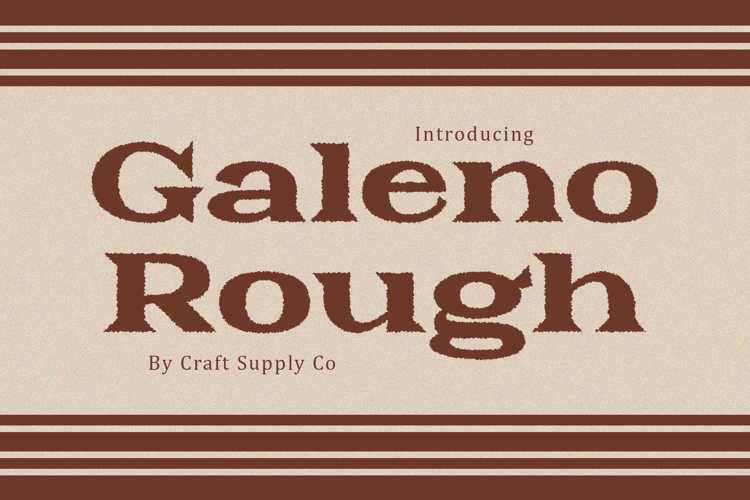 Galeno Rough Font