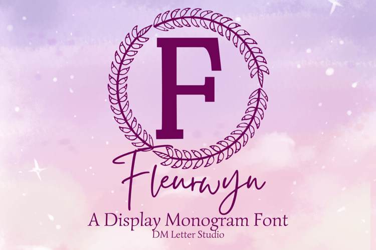 Preview of Fleurwyn Monogram Font