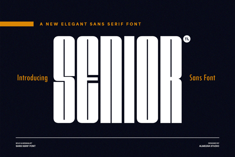 Preview of Senior Font