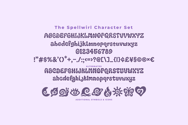 Preview of Spellwirl Font
