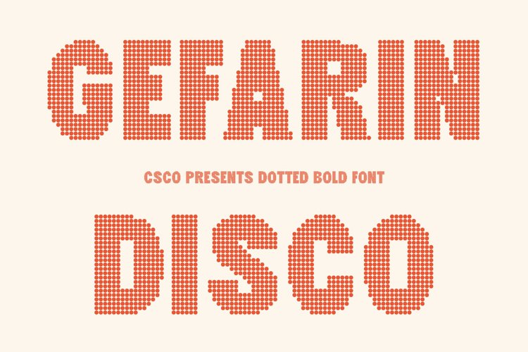 Preview of Gefarin Disco Font