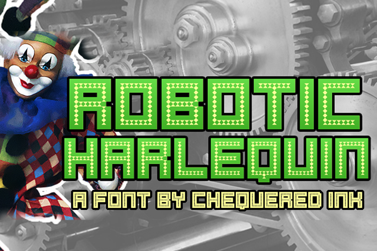 Robotic Harlequin Font