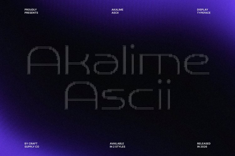 Preview of Akalime Ascii Font