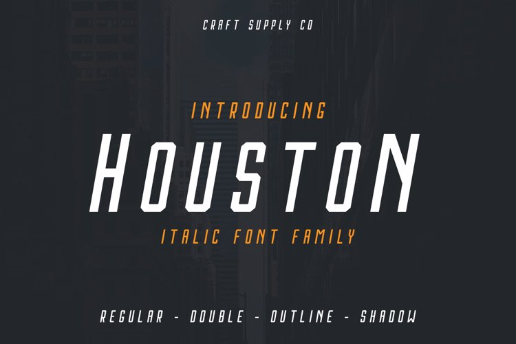 Houston Italic Font