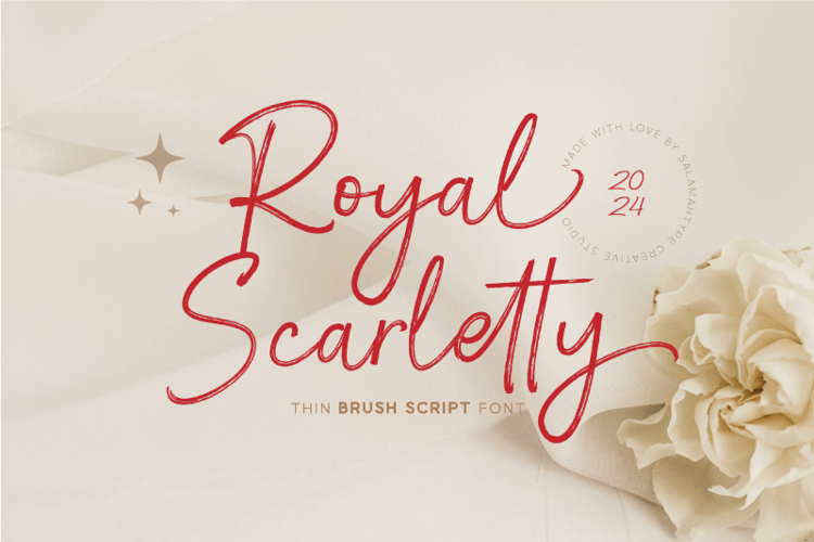 Royal Scarletty Font