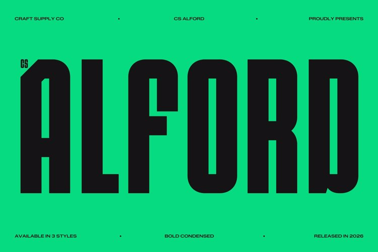 Preview of CS Alford Font