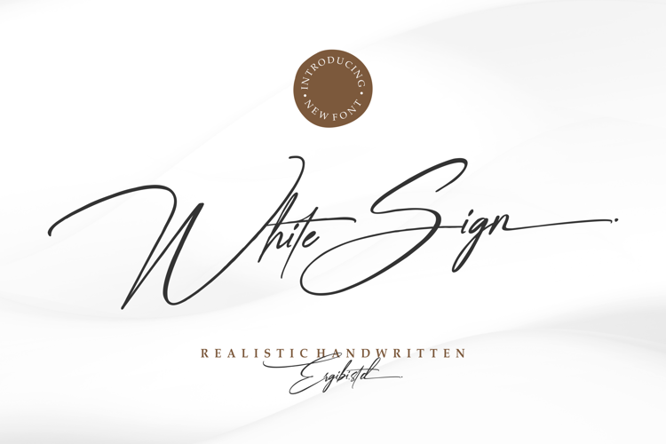 Preview of White Sign ( Version ) Font