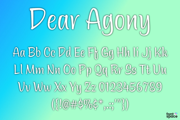 BB Dear Agony Font