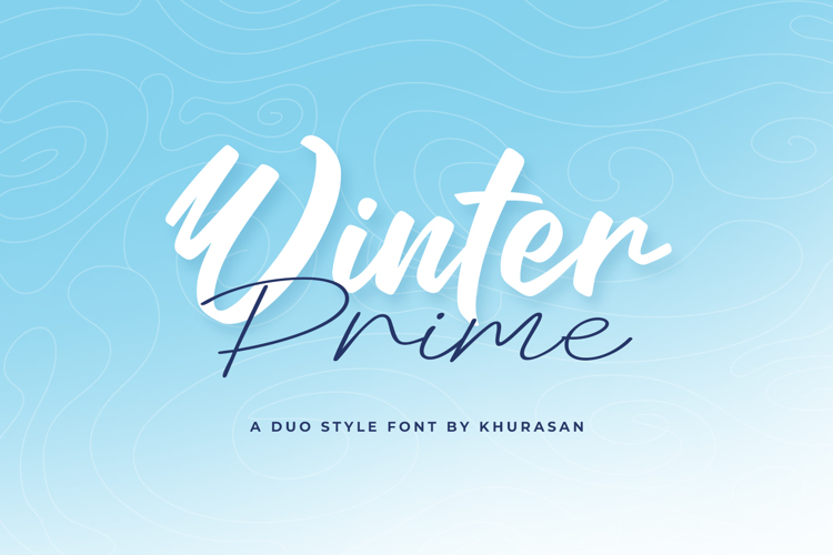 Winter Prime Monoline Font