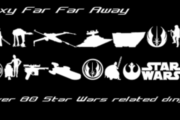 Galaxy Far Far Away Font