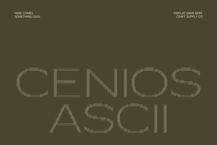 Cenios Ascii Font - Free Download