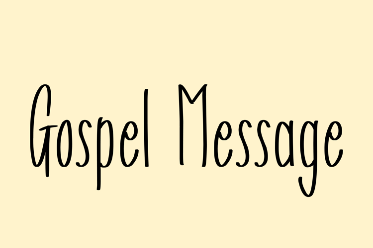 Gospel Message Font