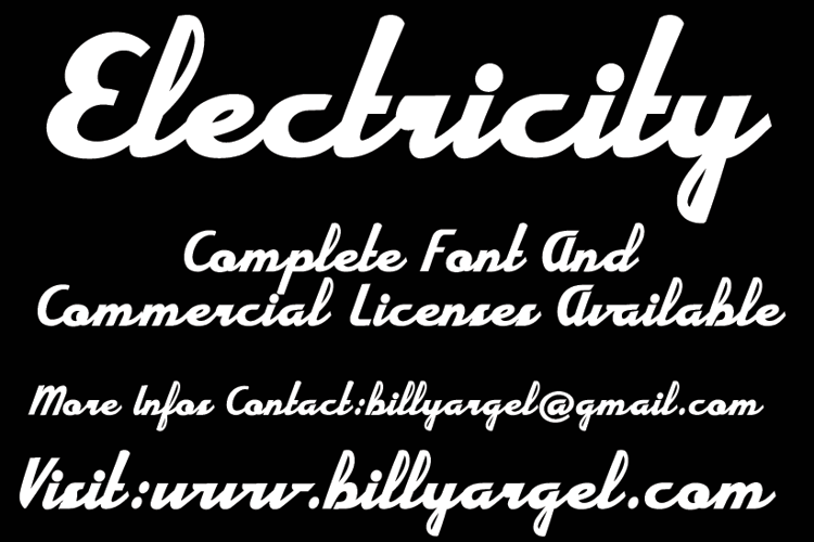 Electricity Font