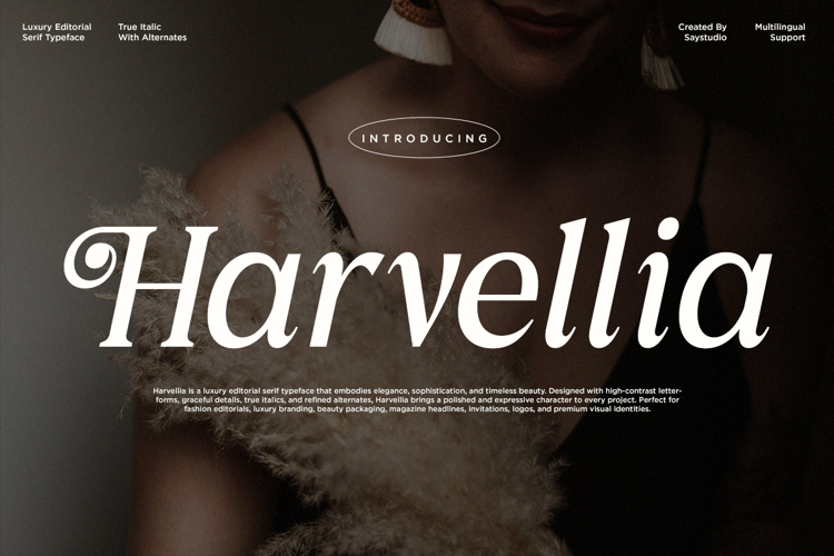 Preview of Harvellia Font