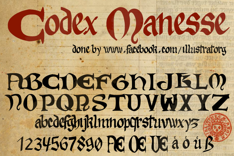 Codex Manesse Font
