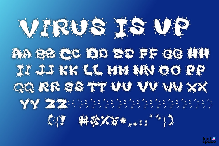 Virus Is Up Font