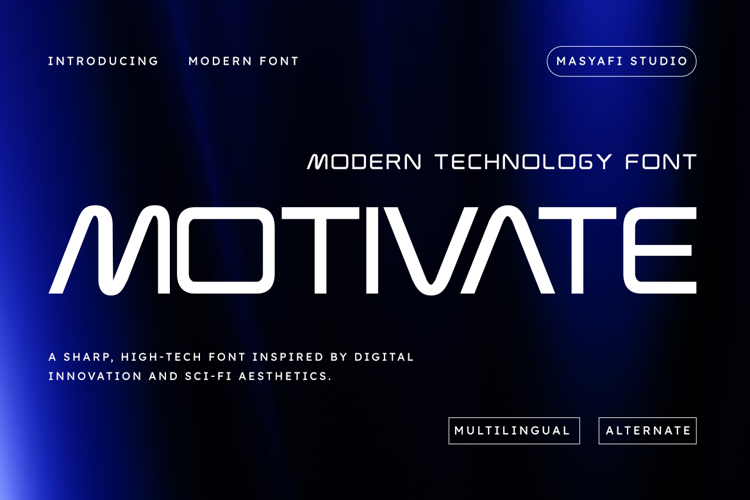 Preview of Motivate Font