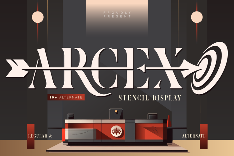Preview of Arcex Font