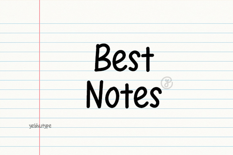 Best Notes Font