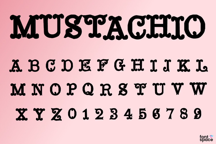 Mustachio Font