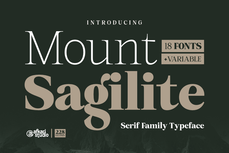 Preview of Mount Sagilite Font