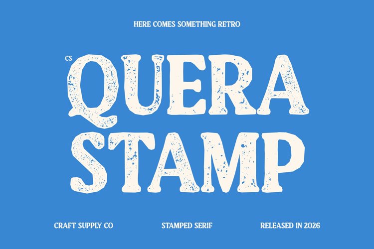 Preview of CS Quera Stamp Font