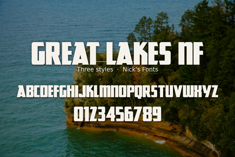 Preview of Great Lakes NF Font